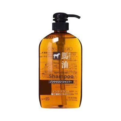 NEW Ліпідний шампунь з кінською олією для сухого волосся Kumano Yushi Horse Oil Shampoo, 600мл 1234 фото