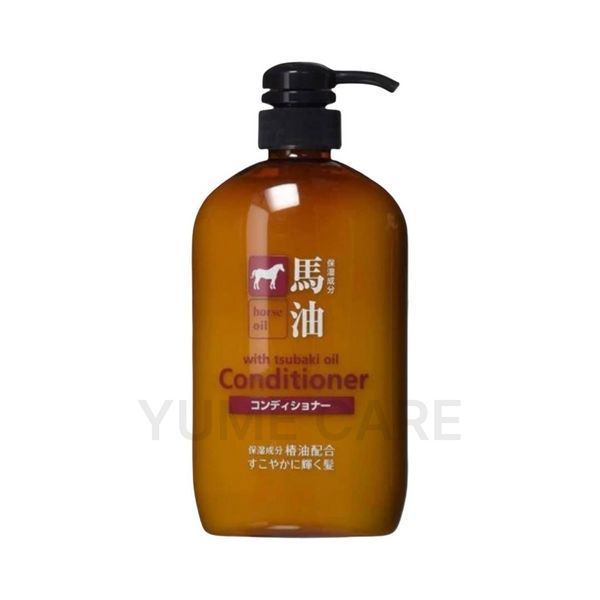 NEW! Ліпідний кондиціонер з кінською олією для сухого волосся Kumano Yushi Horse Oil Conditioner, 600мл 1234 фото
