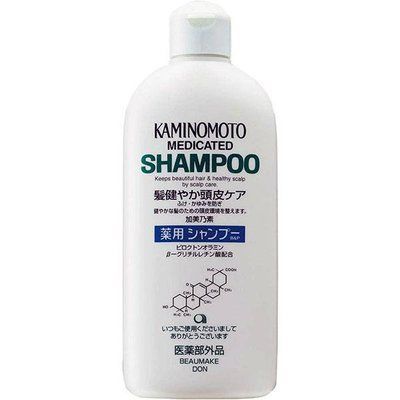 Очищаючий шампунь Kaminomoto Medicated Shampoo B&P з лікувальною дією, 300 мл 344 фото
