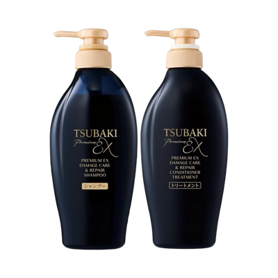 Набір для відновлення пошкодженого волосся TSUBAKI Premium EX Damage Care & Repair (шампунь 450 мл + кондиціонер 450 мл) 1234 фото